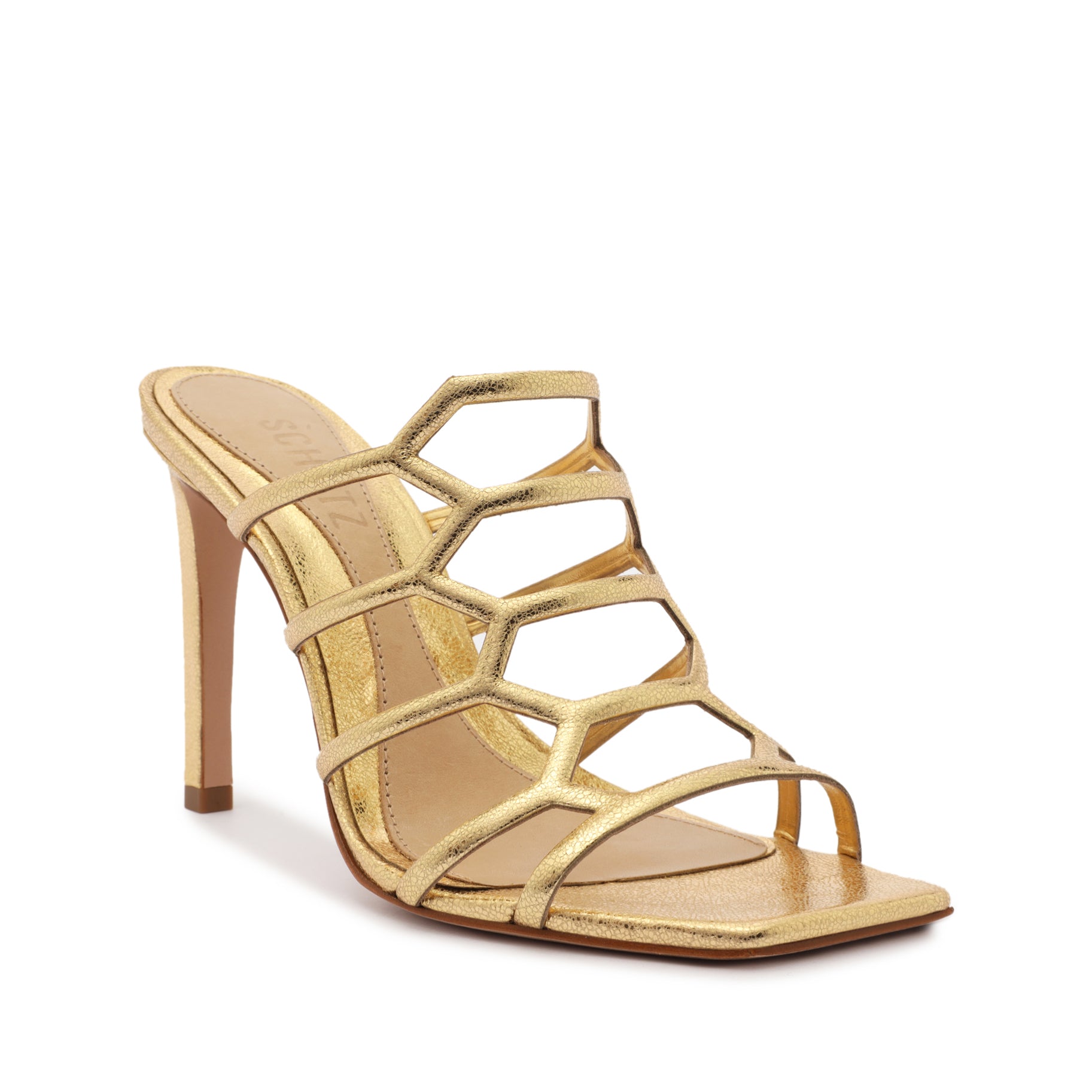 Julianna Weekend Metallic Leather Sandal Sandals FALL 23    - Schutz Shoes