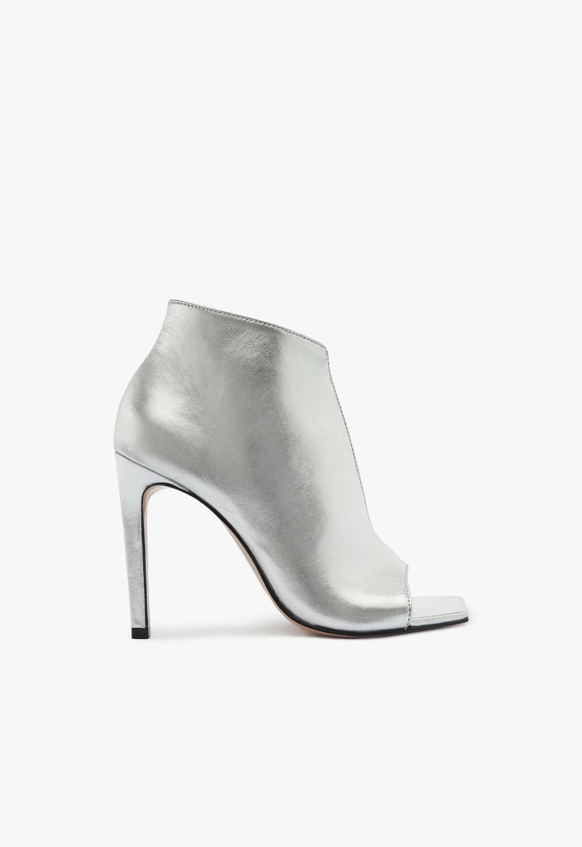 Alina Metallic Leather Sandal Sandals PRE FALL 23 5 Silver Metallic Leather - Schutz Shoes