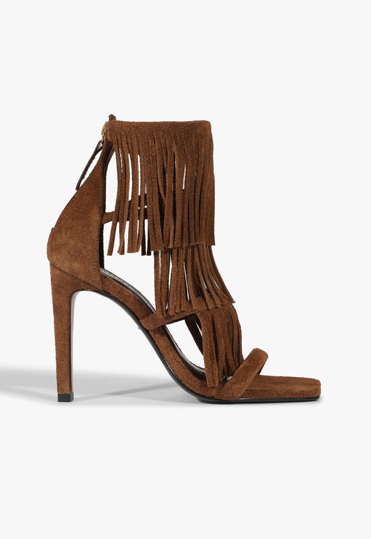 Indie Suede Sandal Fall 25 5 Pecan Brown Suede - Schutz Shoes