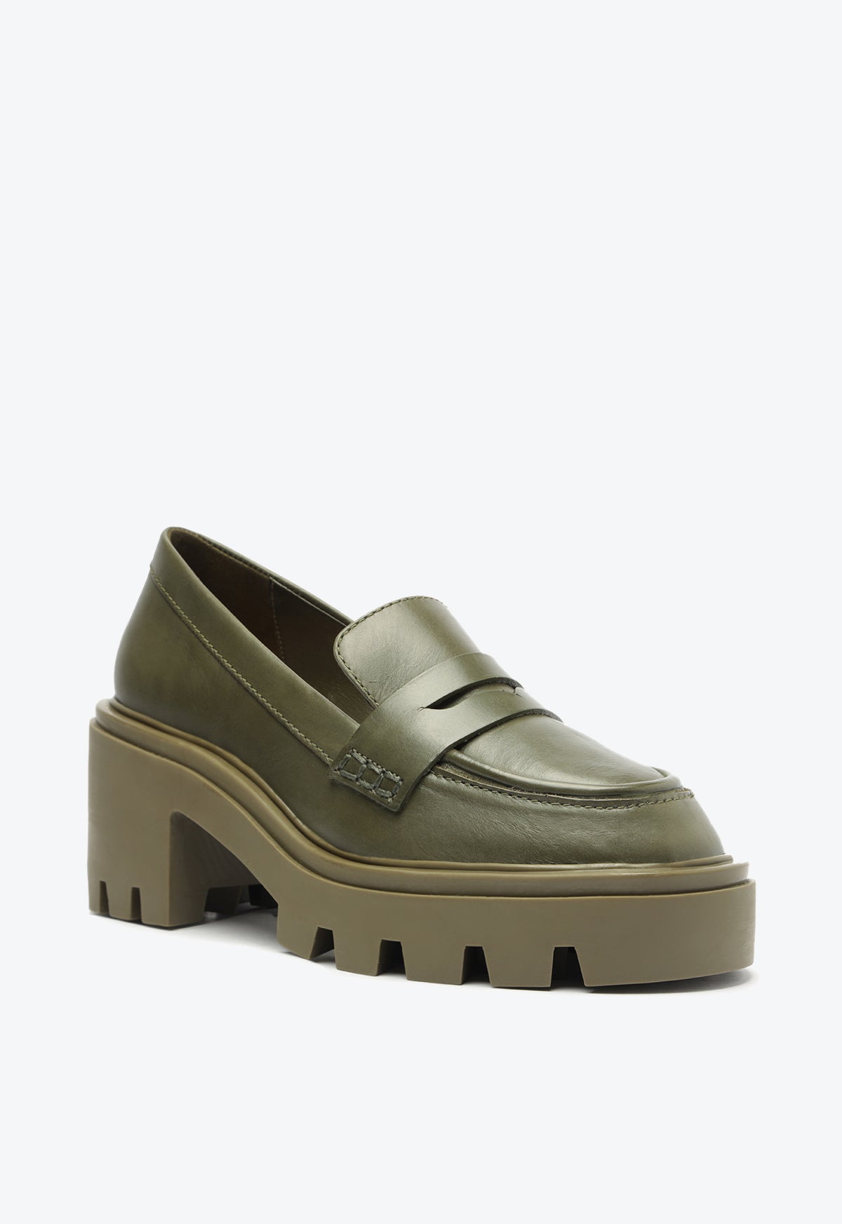 Viola Tractor Leather Flat Flats PRE FALL 23 - Schutz Shoes