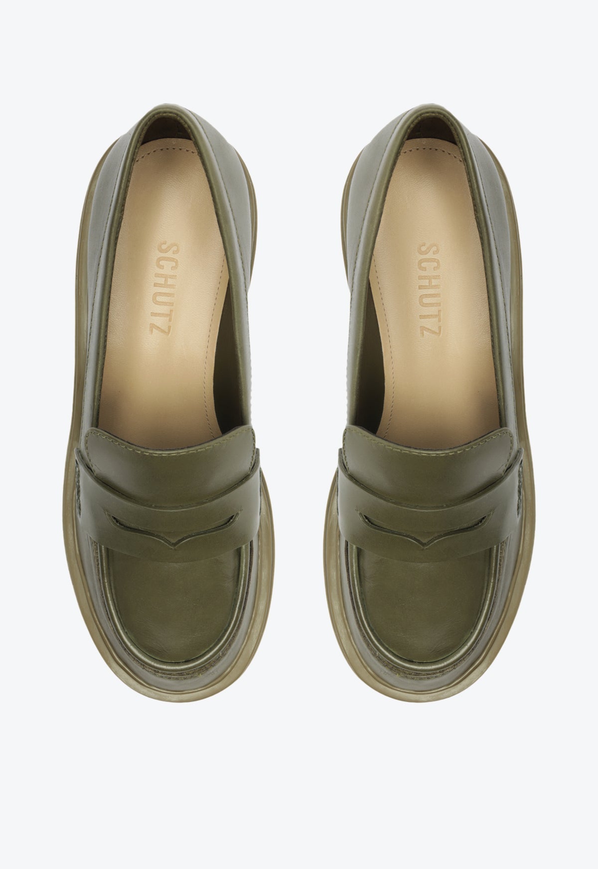 Viola Tractor Leather Flat Flats PRE FALL 23 - Schutz Shoes