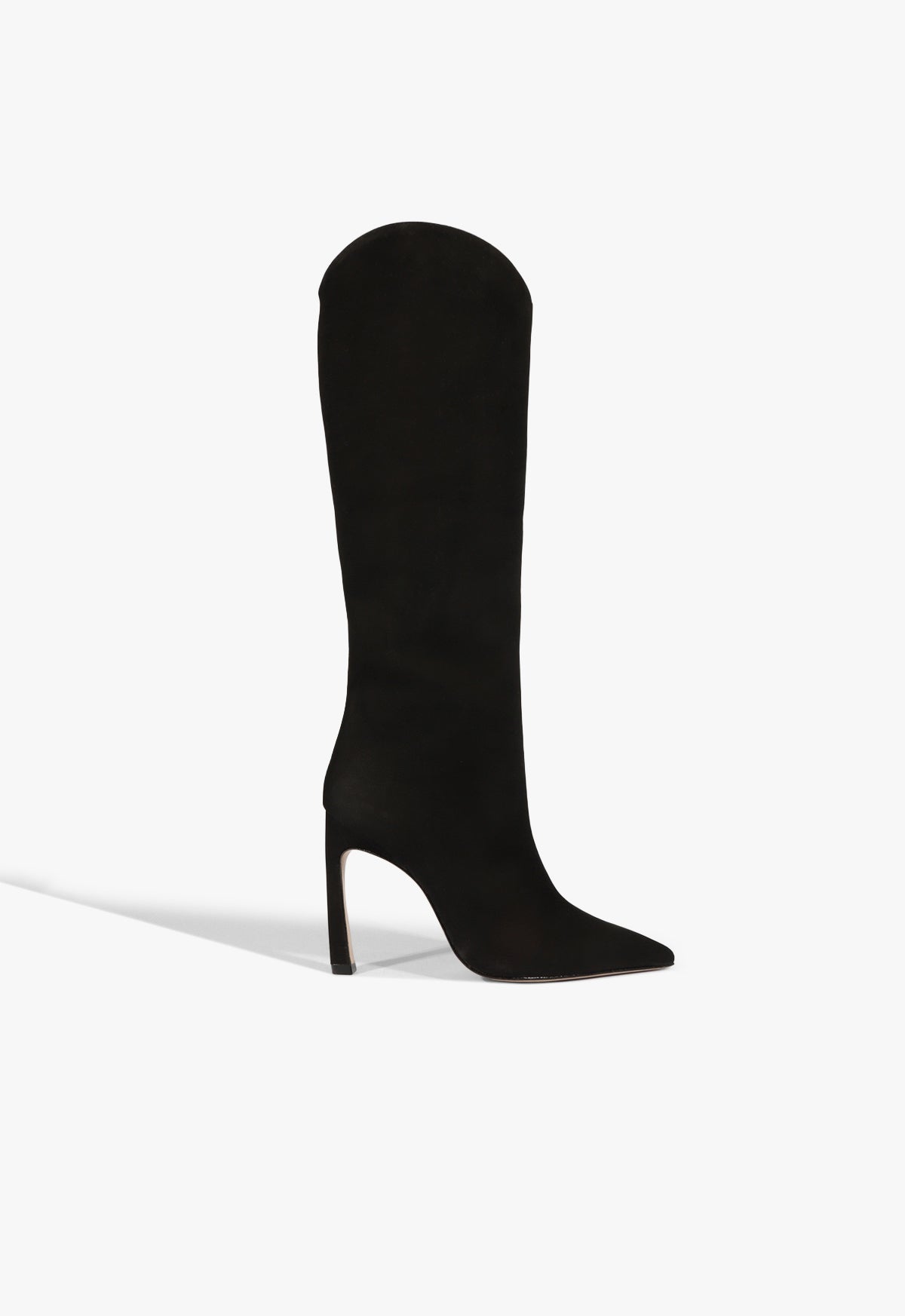 Maryana Sculpt Leather Boot FALL 24 5 Black Nubuck - Schutz Shoes