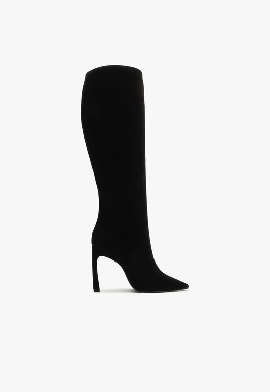 Cate Curve Boot Boots Winter 24 5 Black Nubuck - Schutz Shoes