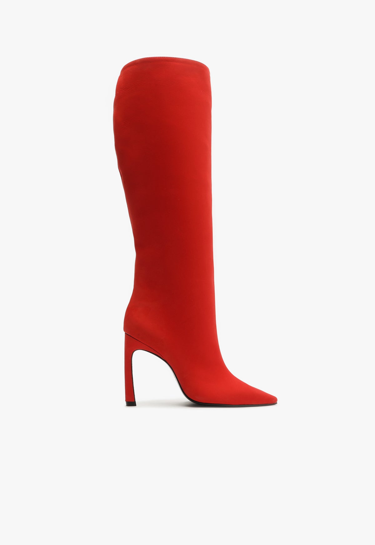 Cate Curve Boot Boots Winter 24 5 Red Nubuck - Schutz Shoes