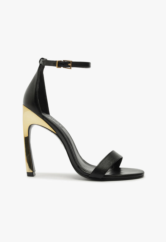 Cadey-Lee Curve Sandal Sandals Winter 24 5 Black Atanado Leather - Schutz Shoes