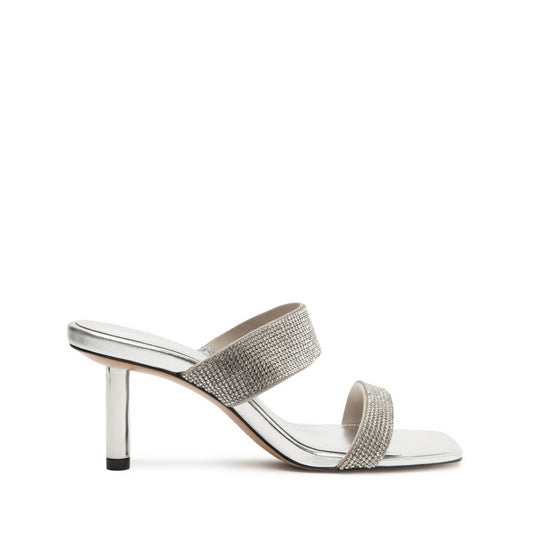 Liam Mid Metallic Nappa Leather Sandal RESORT 24 5 Silver Metallic Nappa Leather - Schutz Shoes