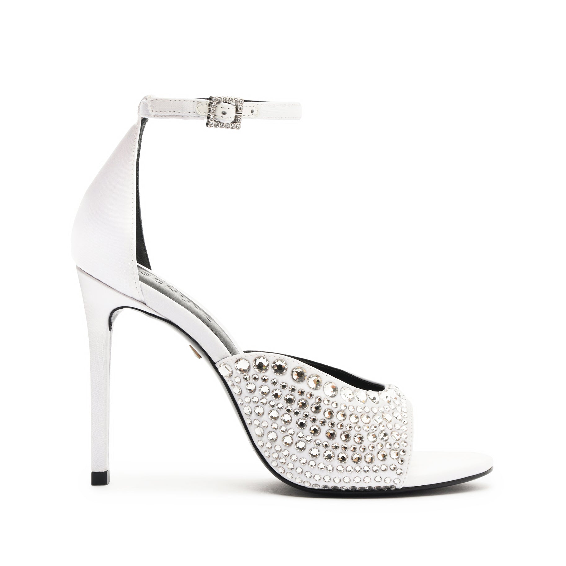 Louise Satin Sandal High Summer 24 5 White Satin - Schutz Shoes