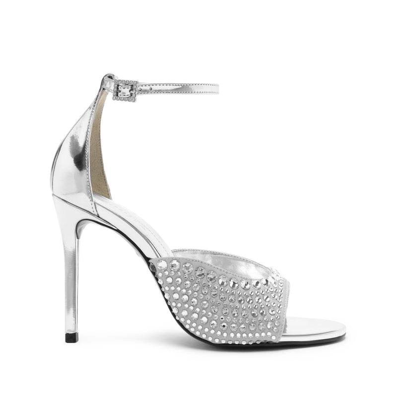 Louise Satin Sandal Sandals High Summer 24 5 Silver Satin - Schutz Shoes