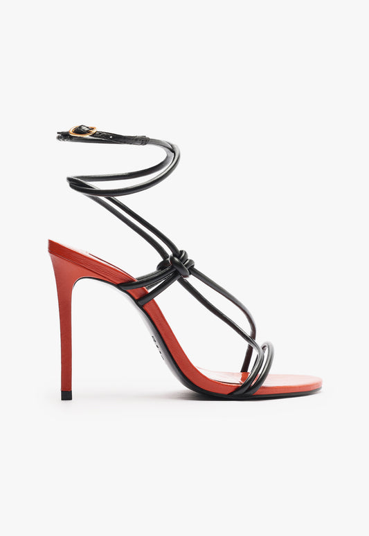 Malta Sandal Sandals Resort 25 5 Orange Patent Synthetic - Schutz Shoes