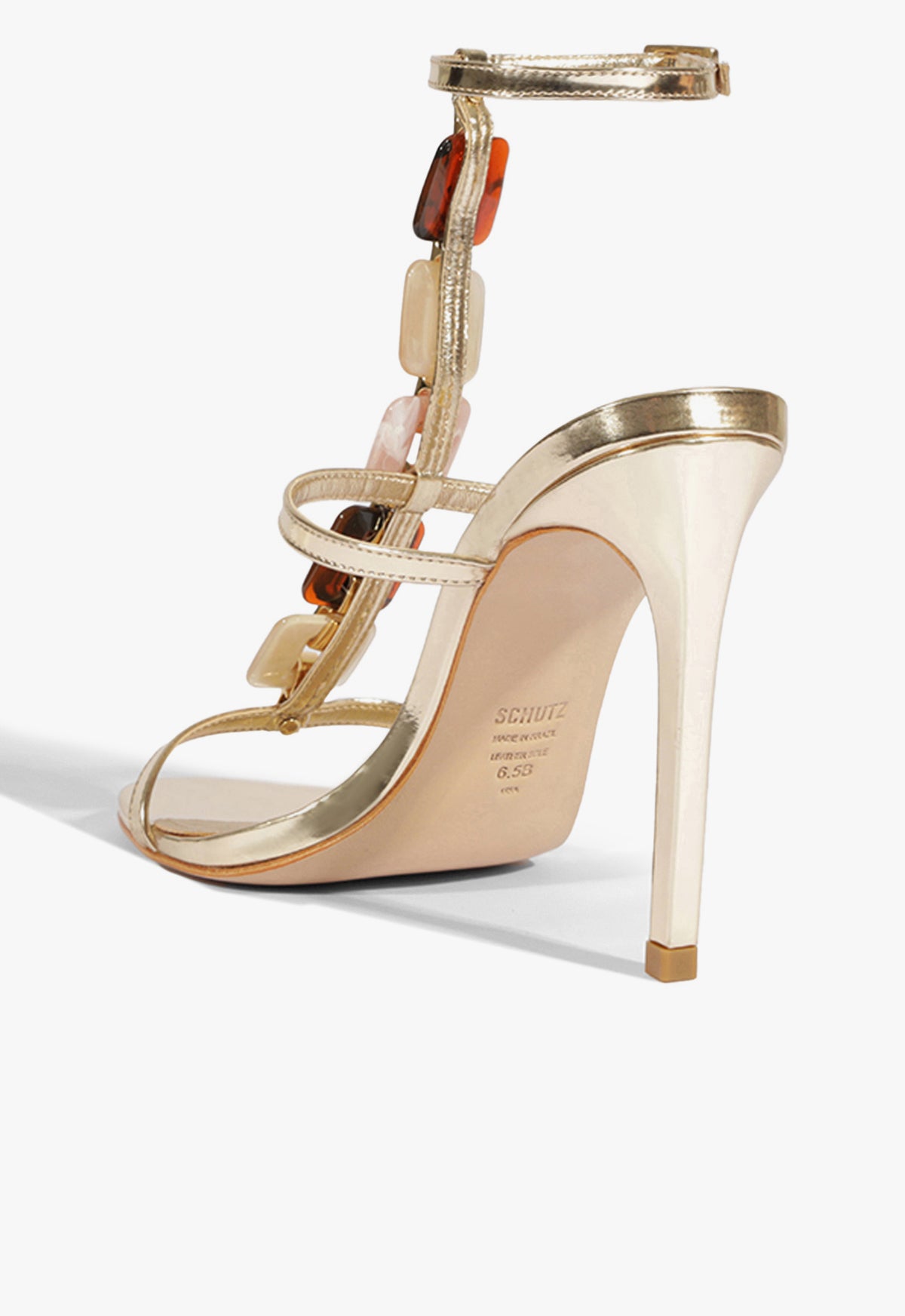 Cassandra Specchio Leather Sandal Spring 25 - Schutz Shoes