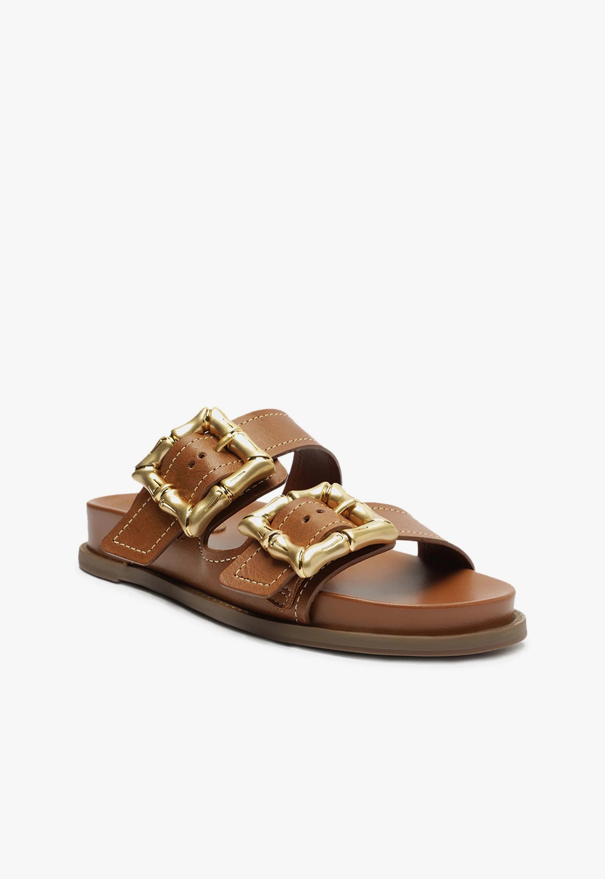 Enola Sporty Leather Sandal Flats SPRING 24    - Schutz Shoes