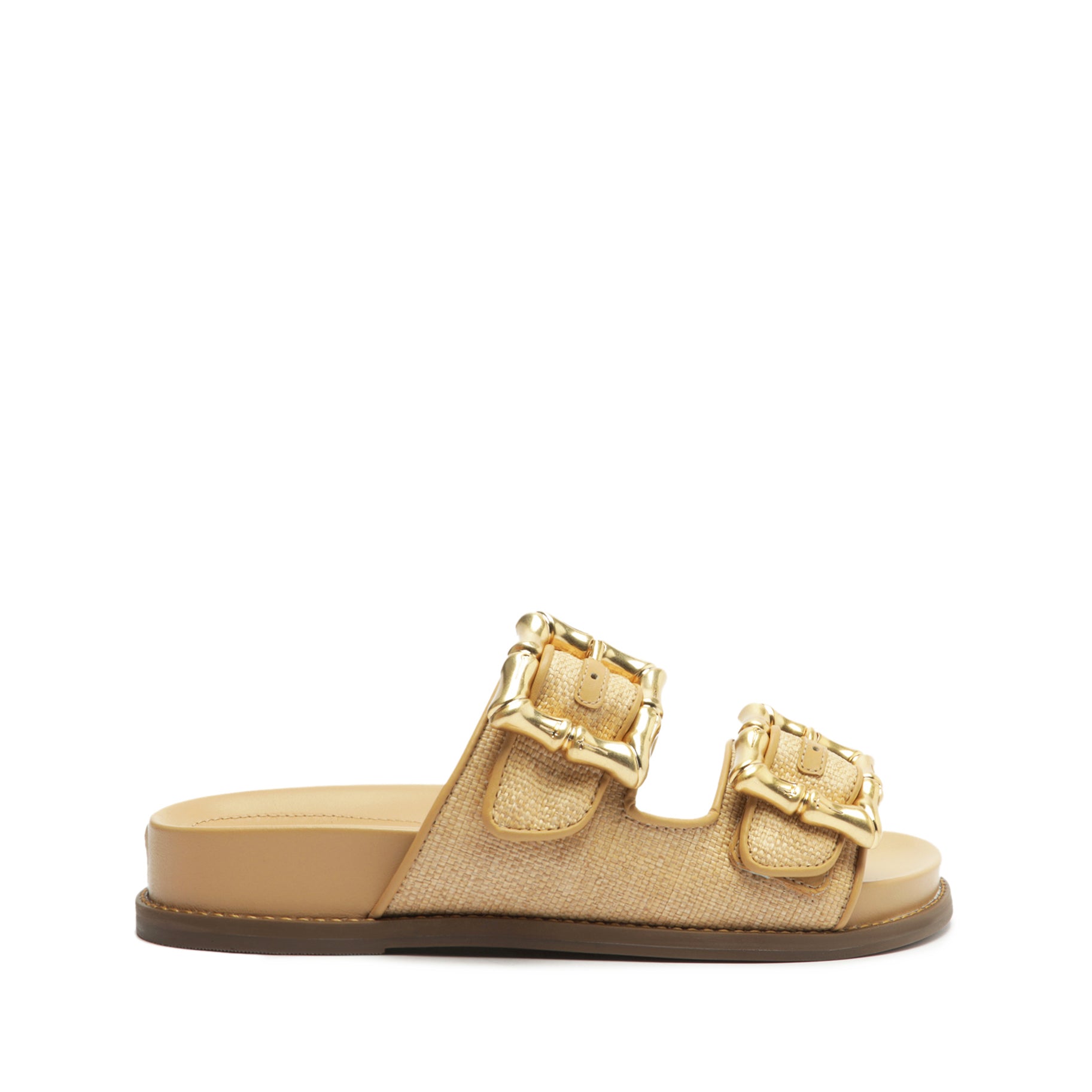 Enola Sporty Sandal OLD 5 Rafia Nappa Leather - Schutz Shoes