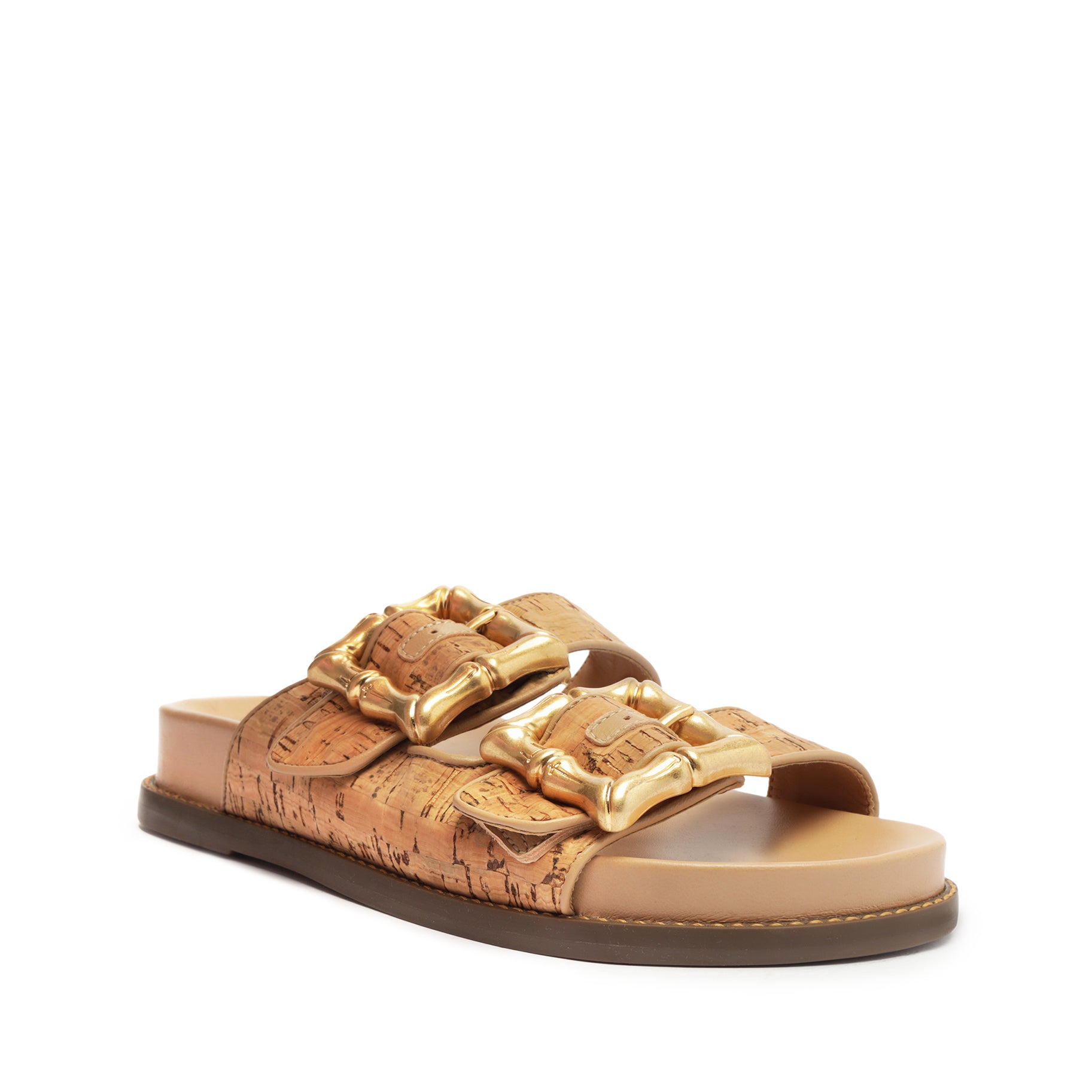 Enola Sporty Cork Nappa Leather Sandal – SCHUTZ
