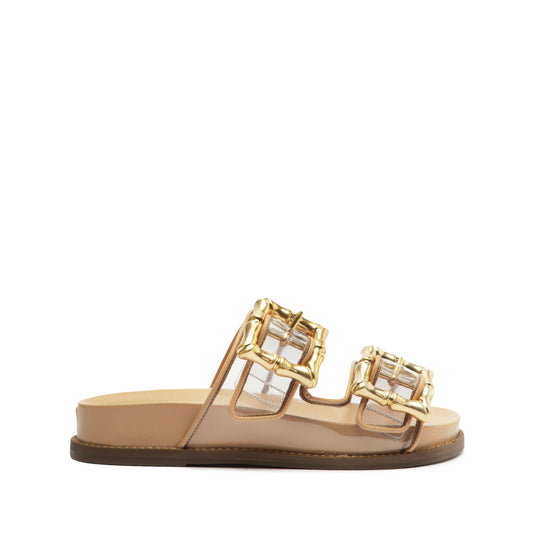 Enola Sporty Sandal OLD 5 Light Beige Ecowear & Vinyl - Schutz Shoes