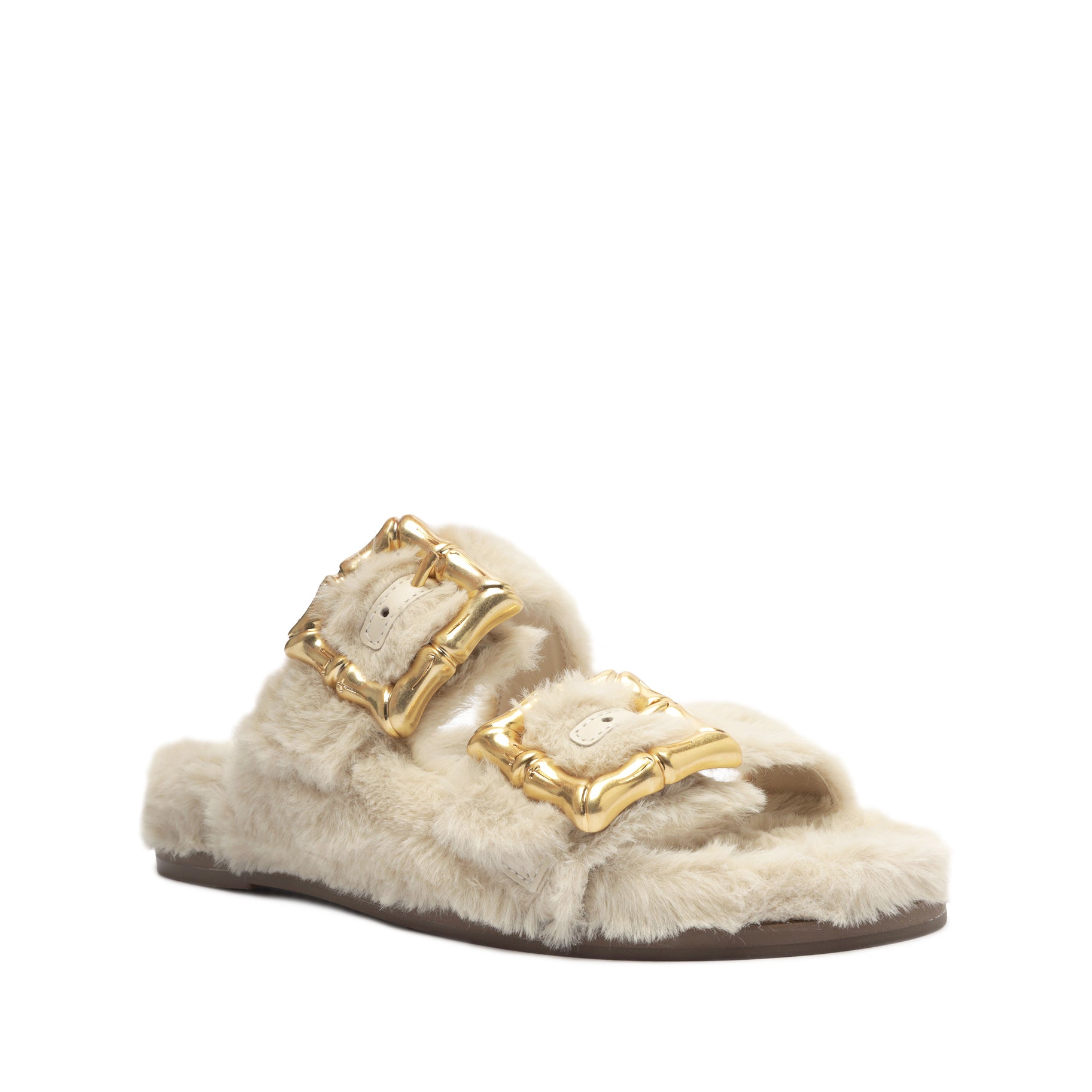 Enola Furry Sporty Sandal Flats PRE FALL 23    - Schutz Shoes