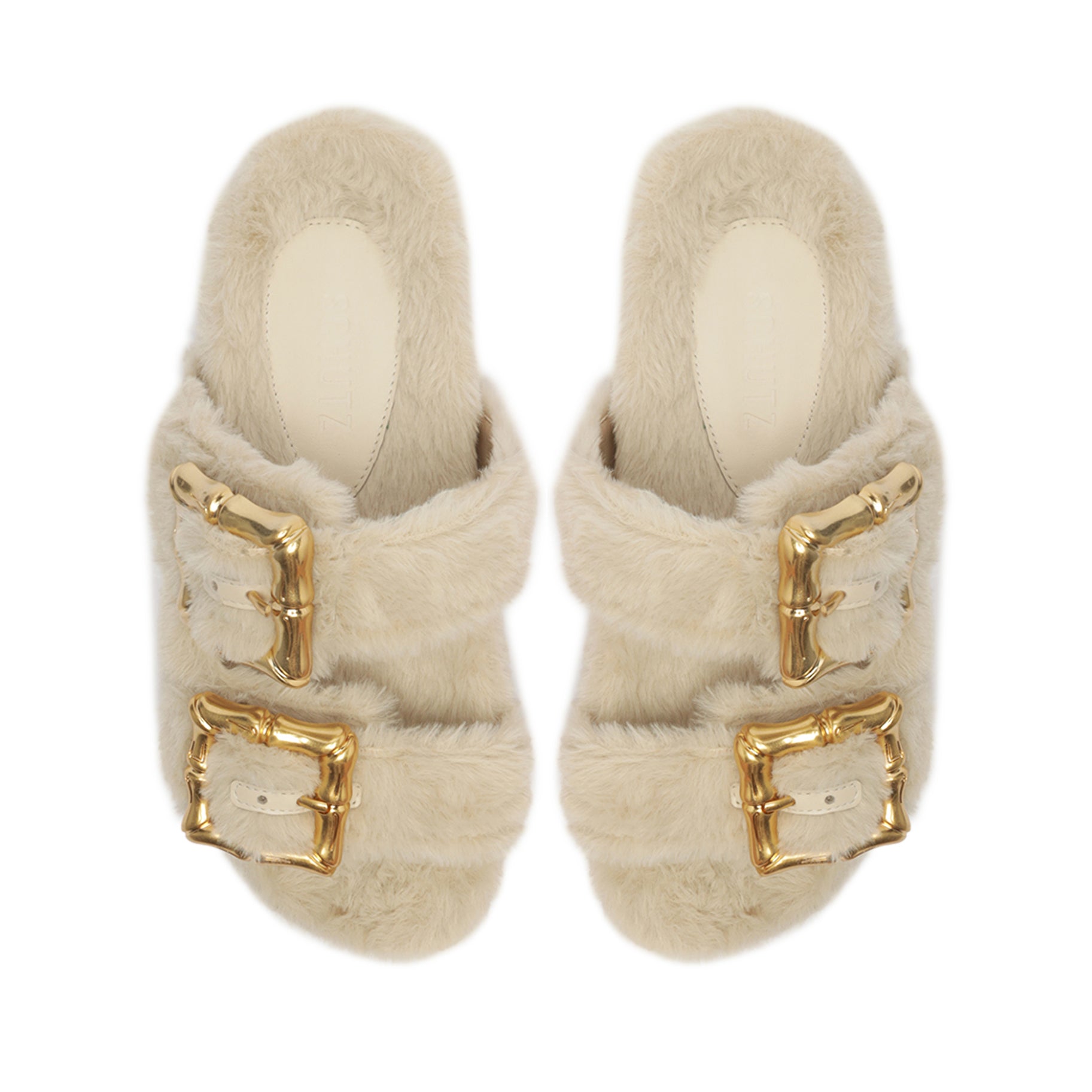 Enola Furry Sporty Sandal Flats PRE FALL 23    - Schutz Shoes