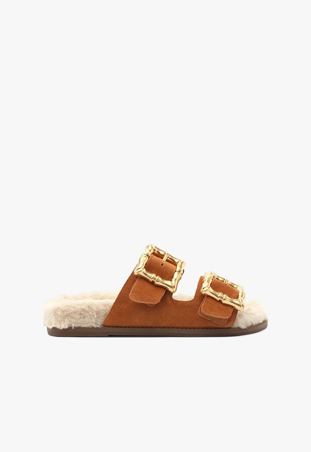 Enola Weekend Sporty Cow Suede Sandal PRE FALL 23 5 Honey Peach Cow Suede - Schutz Shoes