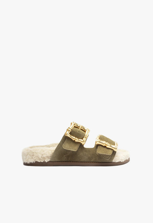 Enola Weekend Sporty Cow Suede Sandal PRE FALL 23 - Schutz Shoes