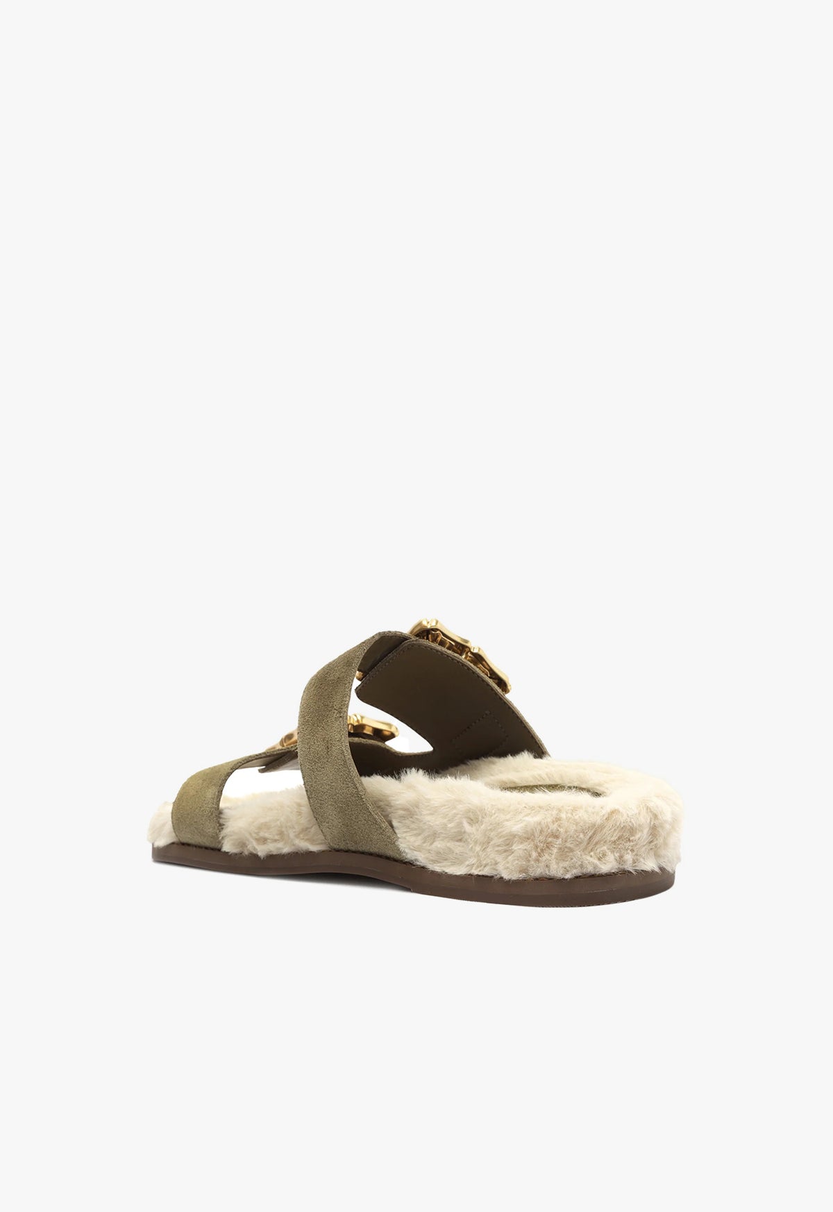 Enola Weekend Sporty Cow Suede Sandal Flats PRE FALL 23    - Schutz Shoes