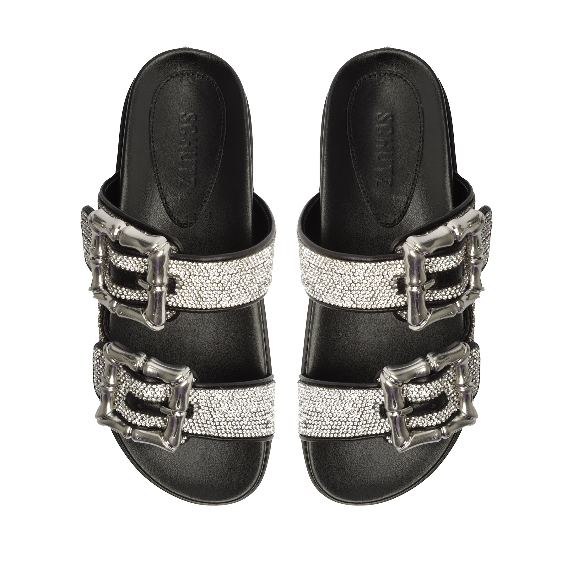 Enola Glam Sporty Leather Sandal Flats OLD    - Schutz Shoes