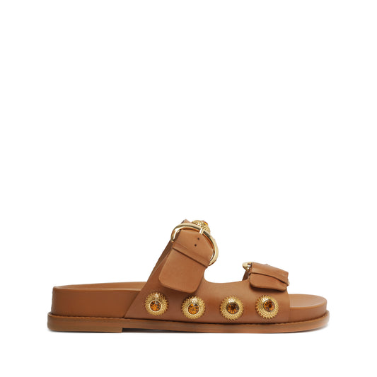 Vivian Sporty Atanado Leather Sandal OLD 5 Honey Peach Atanado Leather - Schutz Shoes