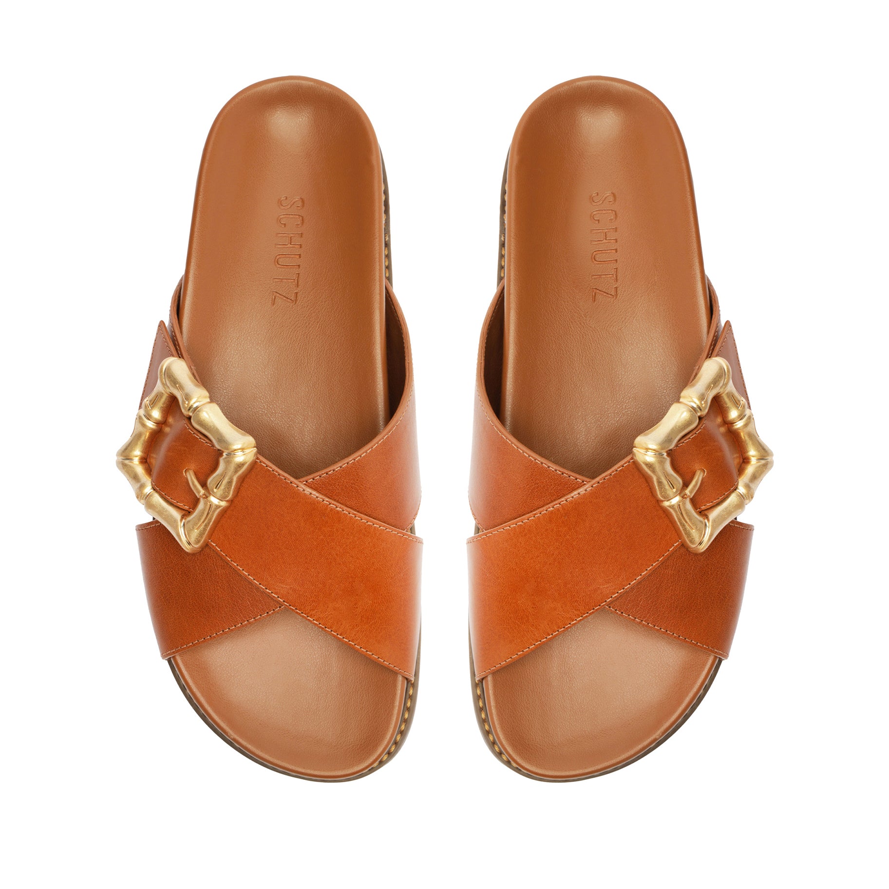 Enola Crossed Sporty Sandal Flats SPRING 24    - Schutz Shoes