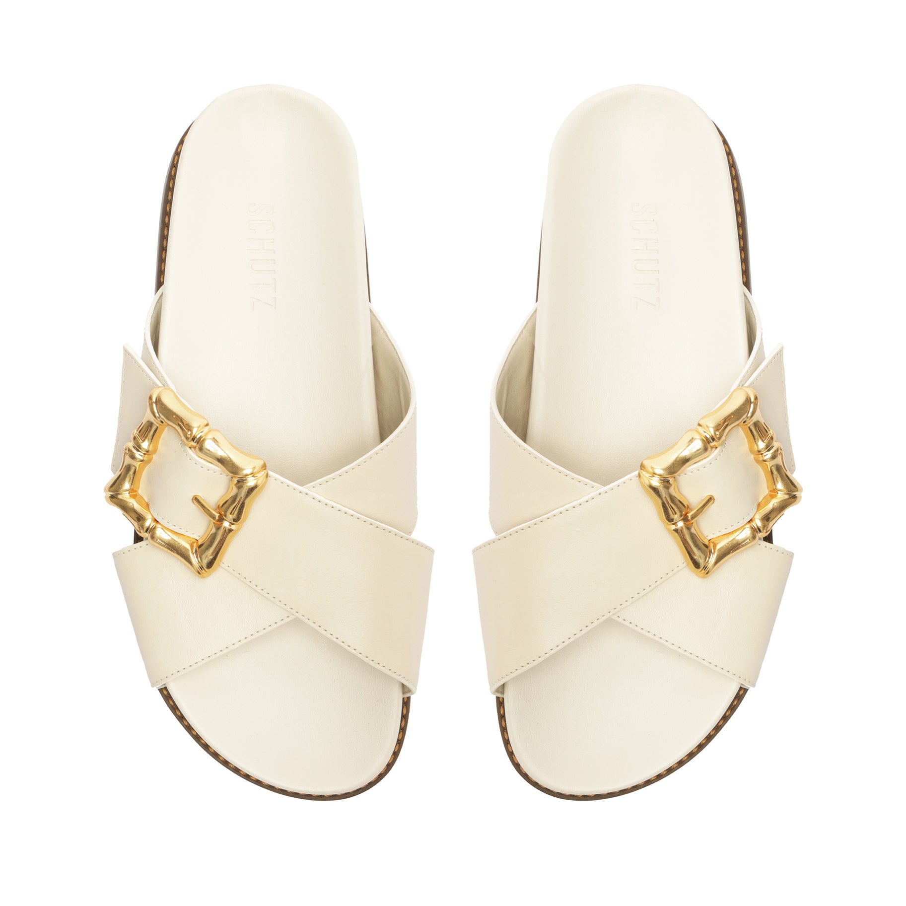 Enola Crossed Sporty Sandal Flats SPRING 24    - Schutz Shoes