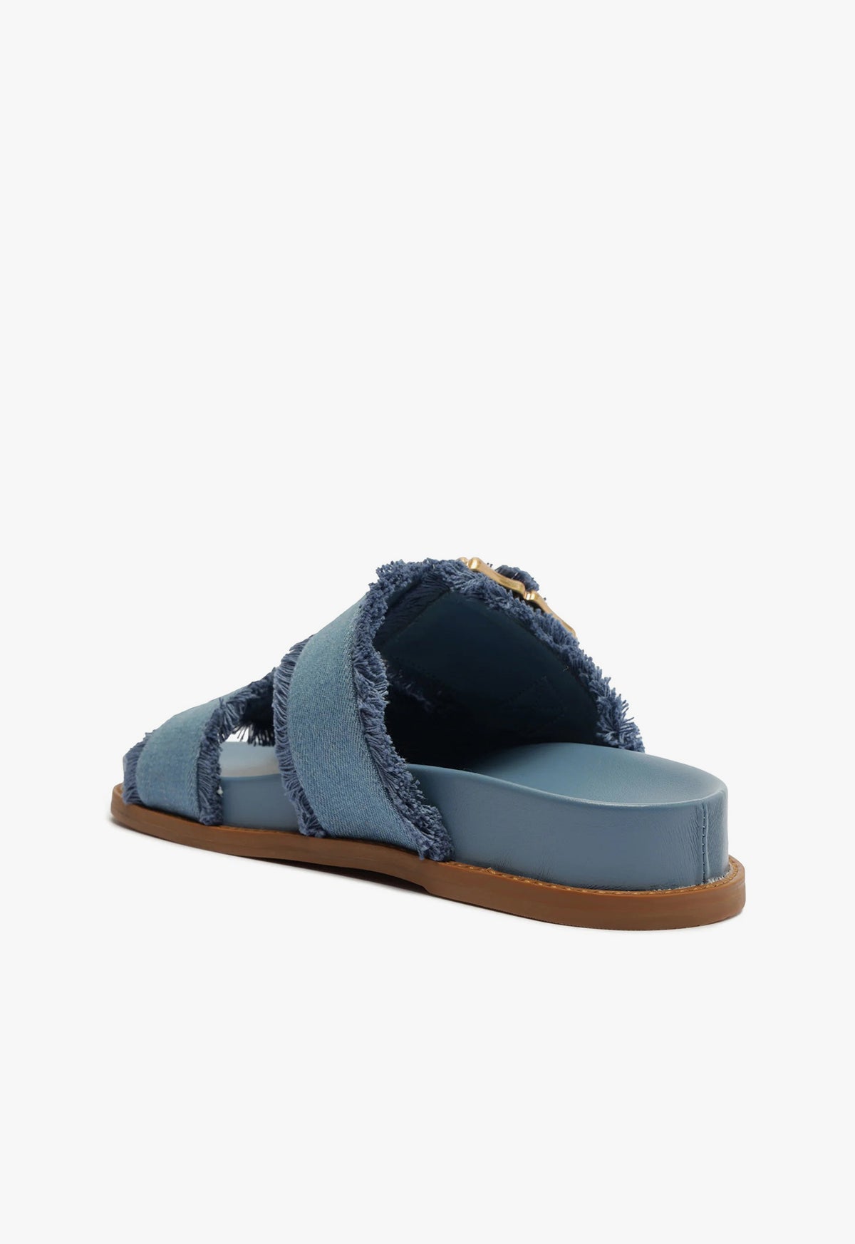 Enola Sporty Denim Sandal Flats SPRING 24    - Schutz Shoes