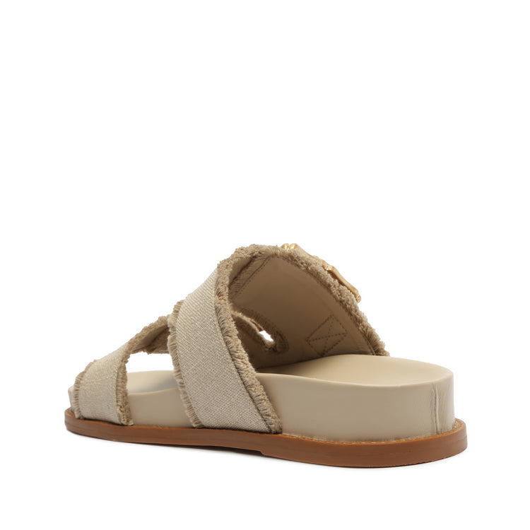 Enola Sporty Linen Sandal Flats SPRING 24    - Schutz Shoes