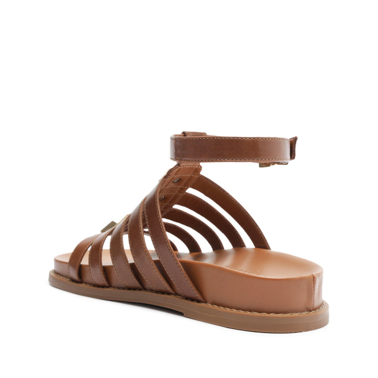 Kyrie Sporty Leather Sandal Flats SPRING 24    - Schutz Shoes