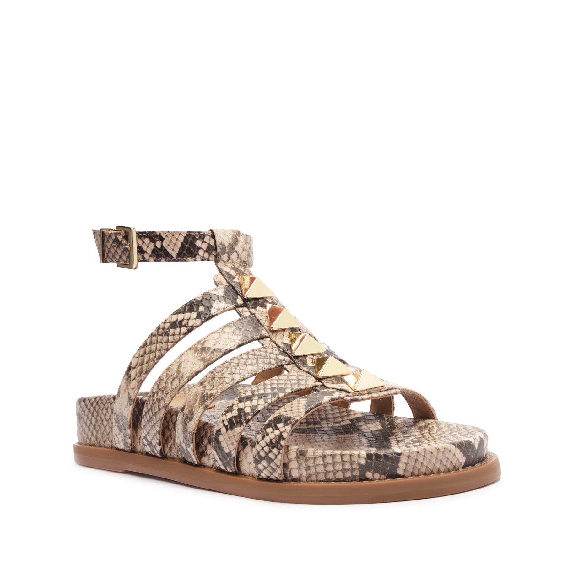 Kyrie Sporty Leather Sandal Flats SPRING 24    - Schutz Shoes