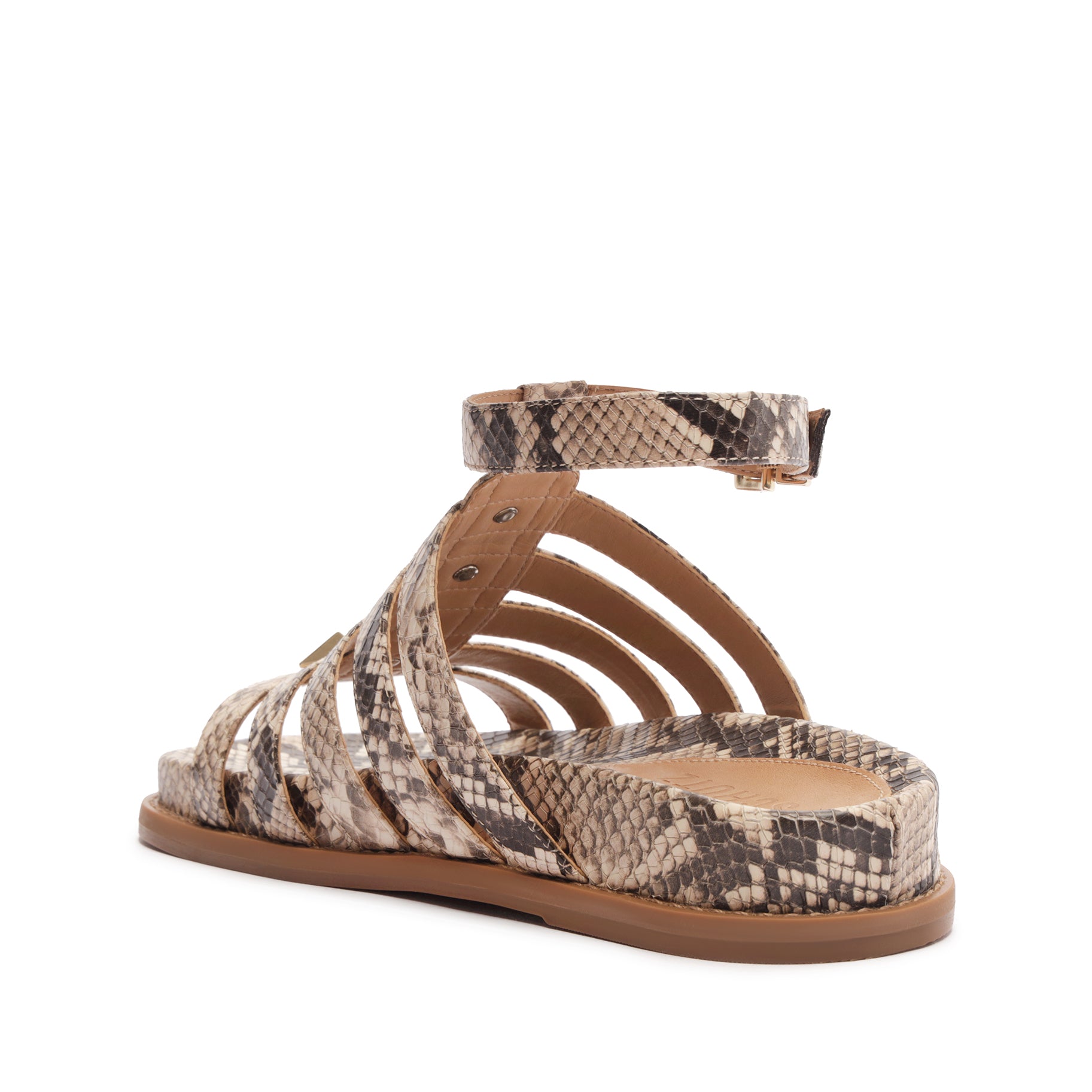 Kyrie Sporty Leather Sandal Flats SPRING 24    - Schutz Shoes