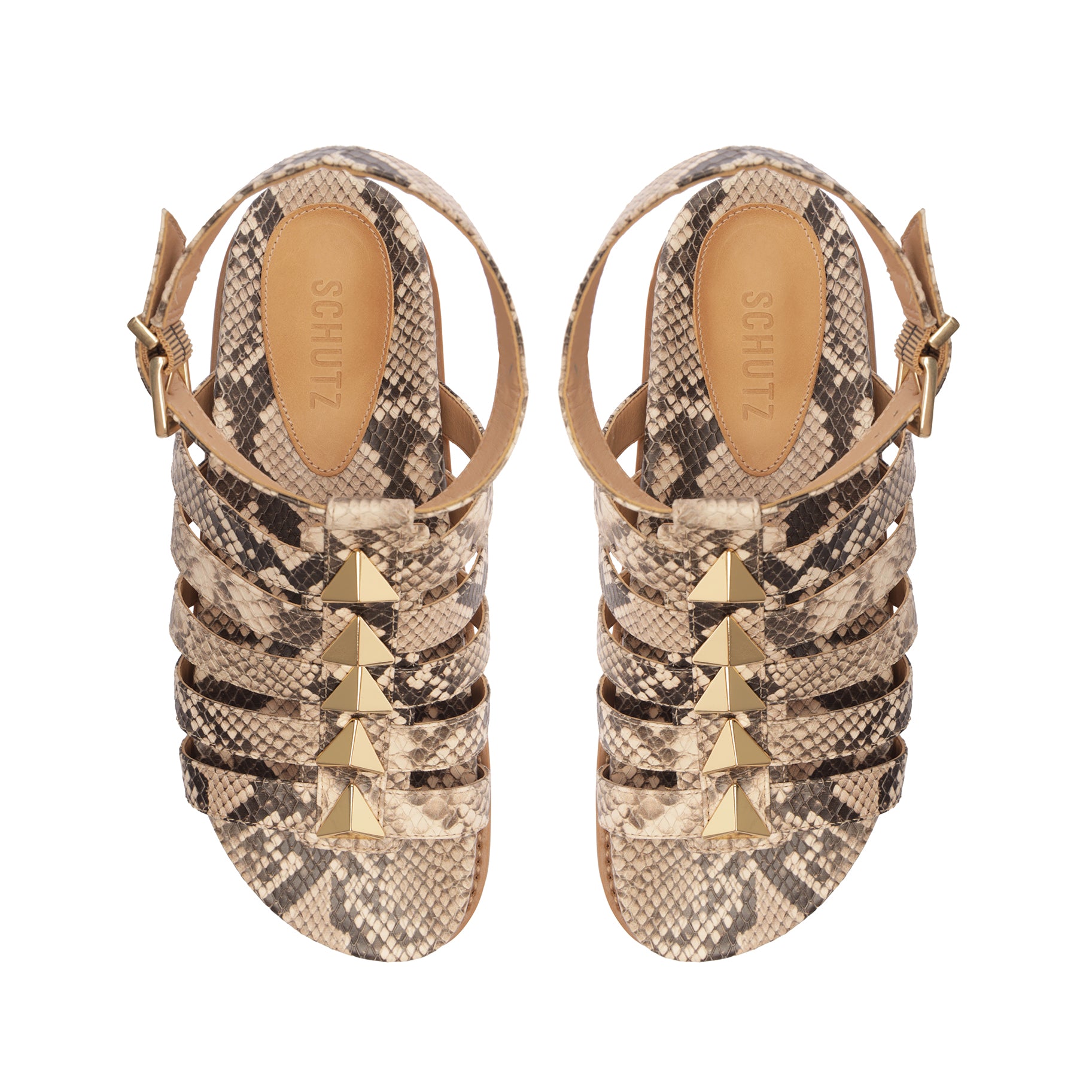 Kyrie Sporty Leather Sandal Flats SPRING 24    - Schutz Shoes