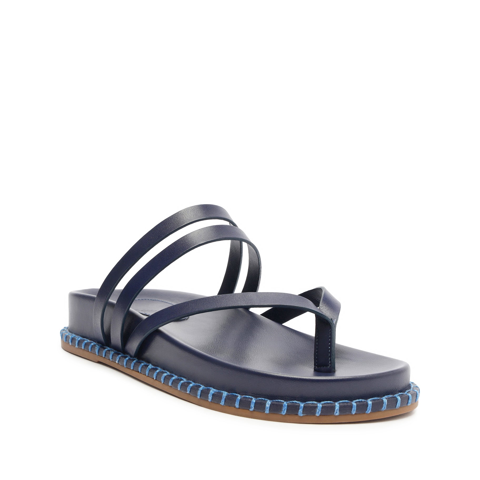 Rania Sporty Leather Sandal Flats High Summer 24    - Schutz Shoes