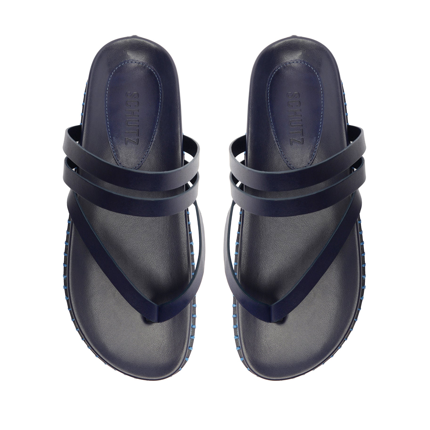 Rania Sporty Leather Sandal Flats High Summer 24    - Schutz Shoes