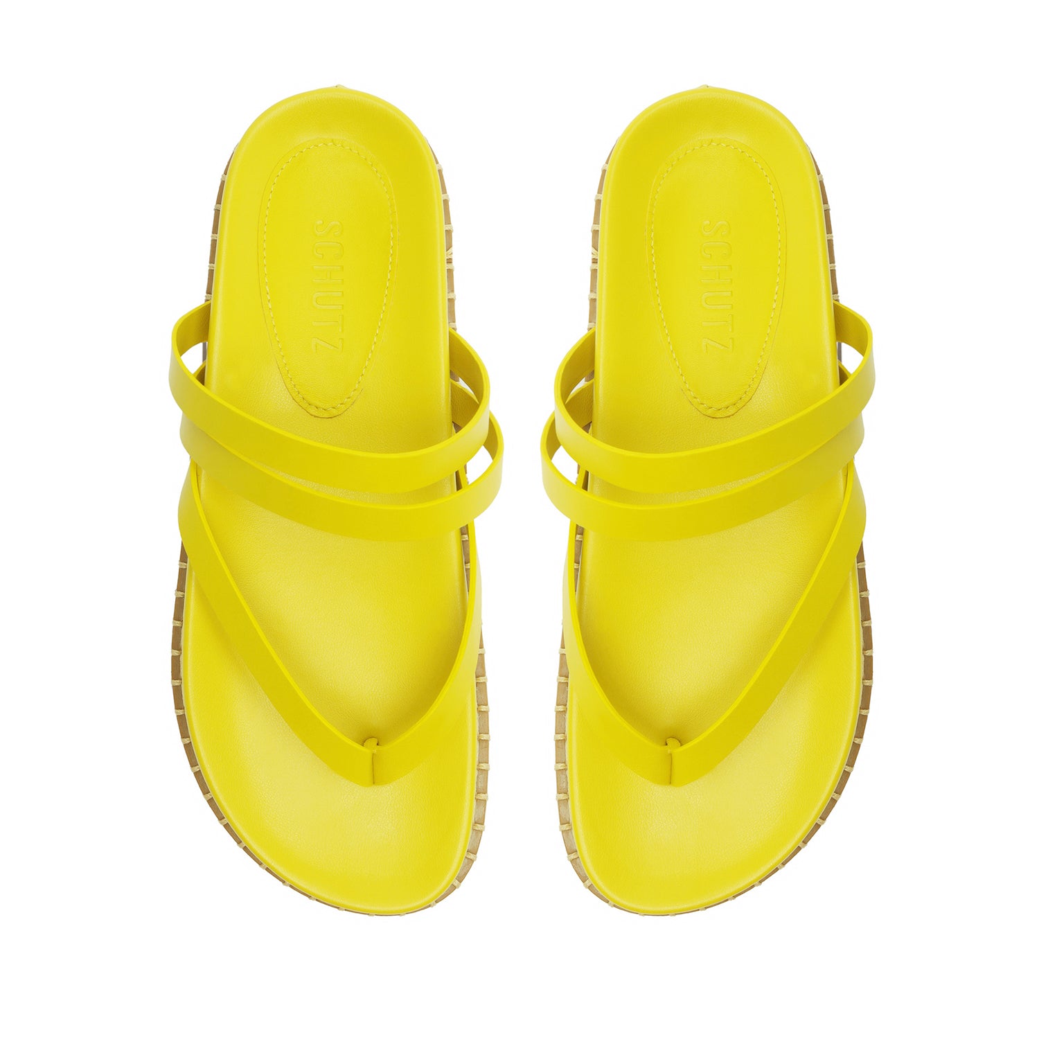 Rania Sporty Leather Sandal Flats High Summer 24    - Schutz Shoes