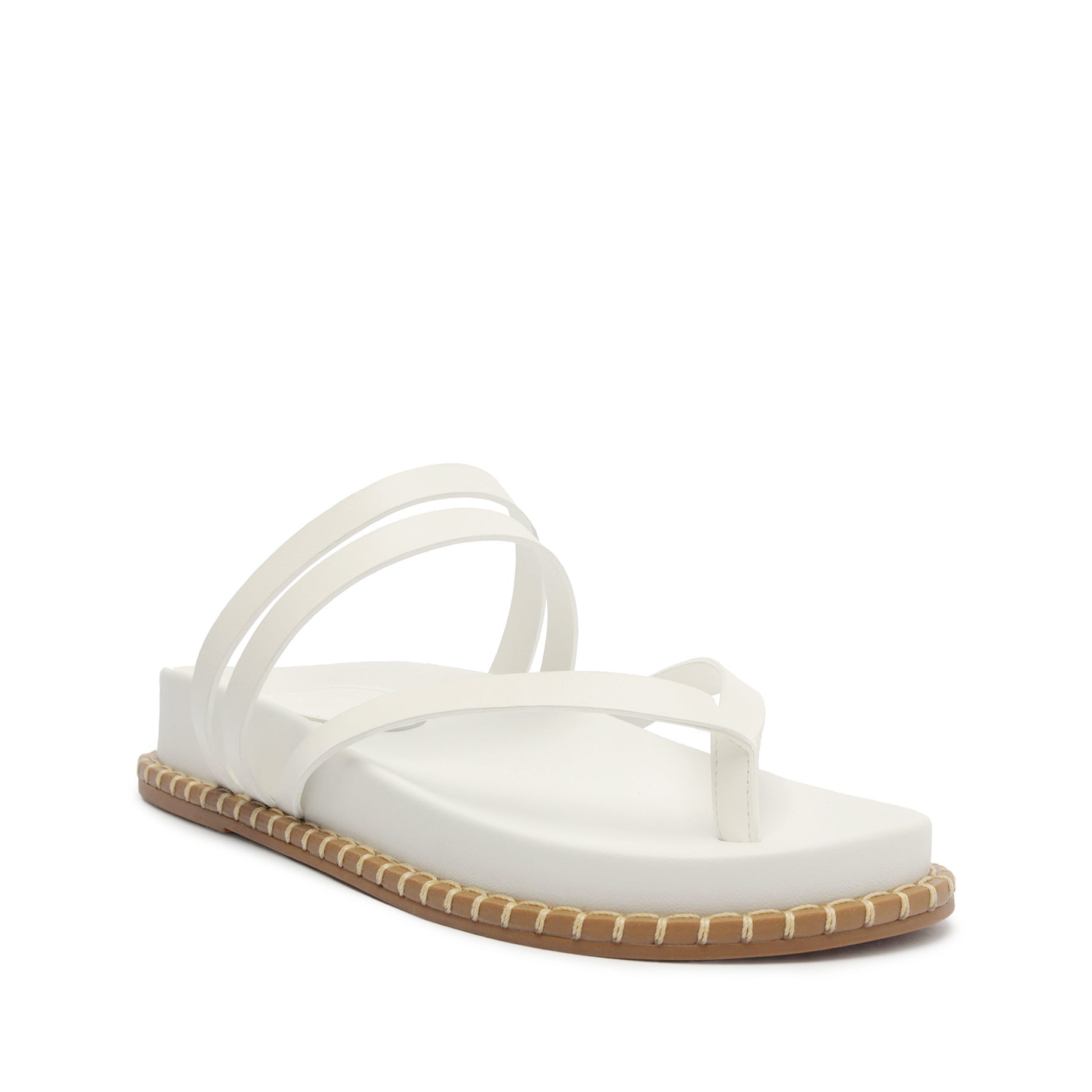 Rania Sporty Leather Sandal Flats High Summer 24    - Schutz Shoes