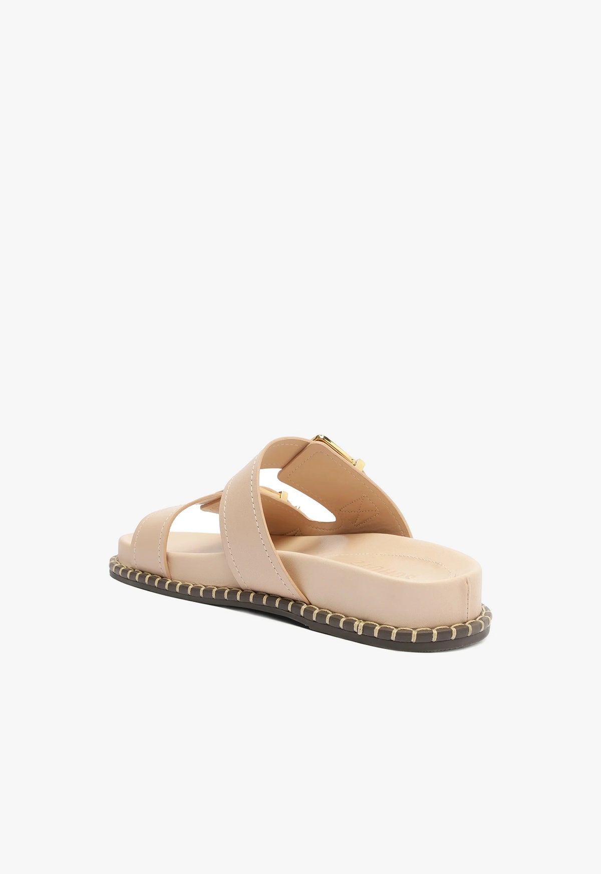 Naomi Sporty Leather Sandal Flats High Summer 24 - Schutz Shoes