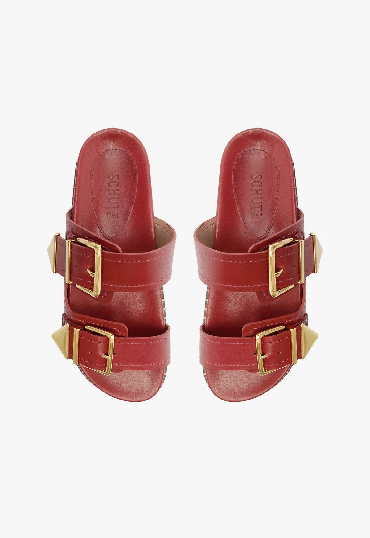 Naomi Schutz Slide Sandals Naomi Sporty Leather Sandal – SCHUTZ