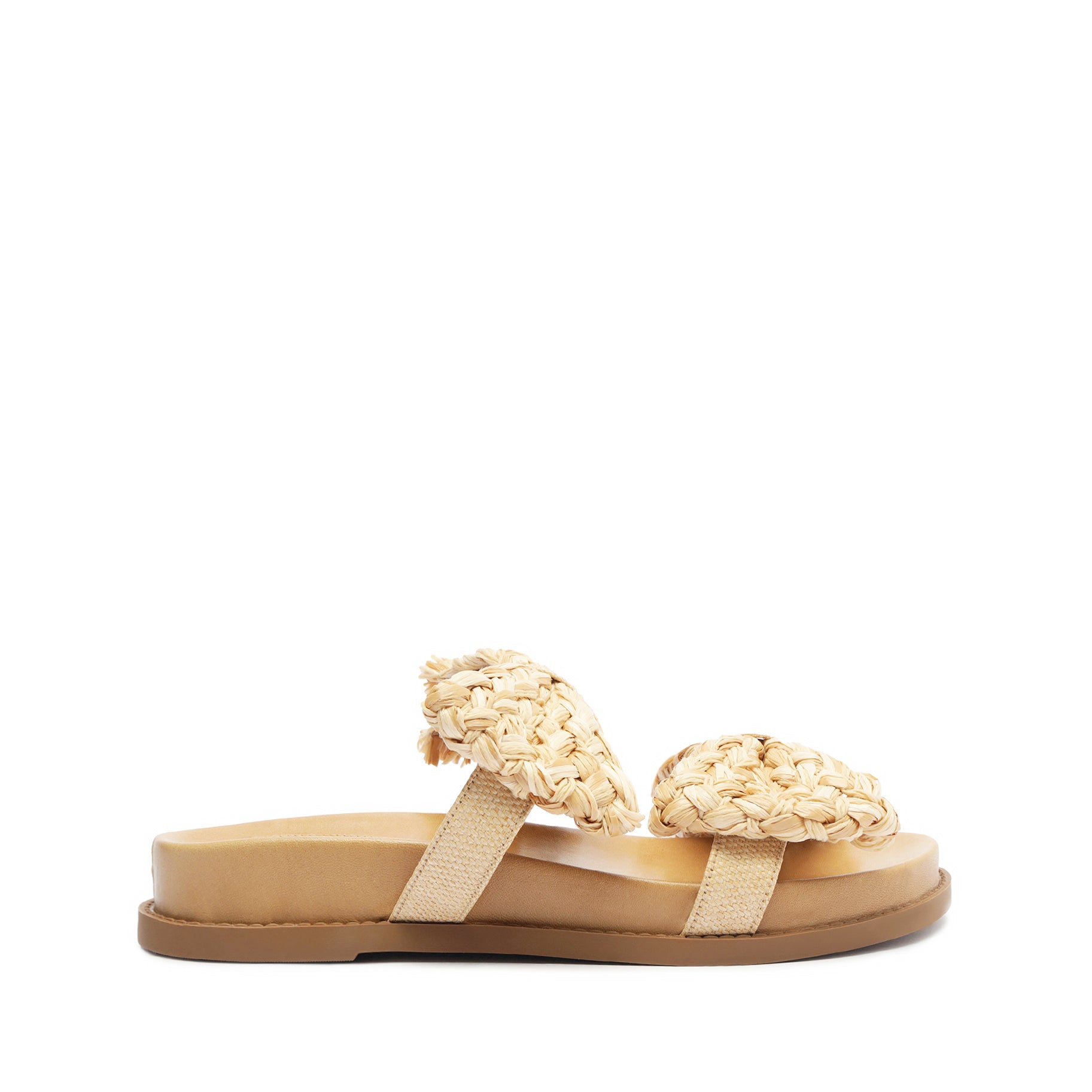 Lienne Sporty Straw Sandal Flats High Summer 24 5 Beige Straw - Schutz Shoes