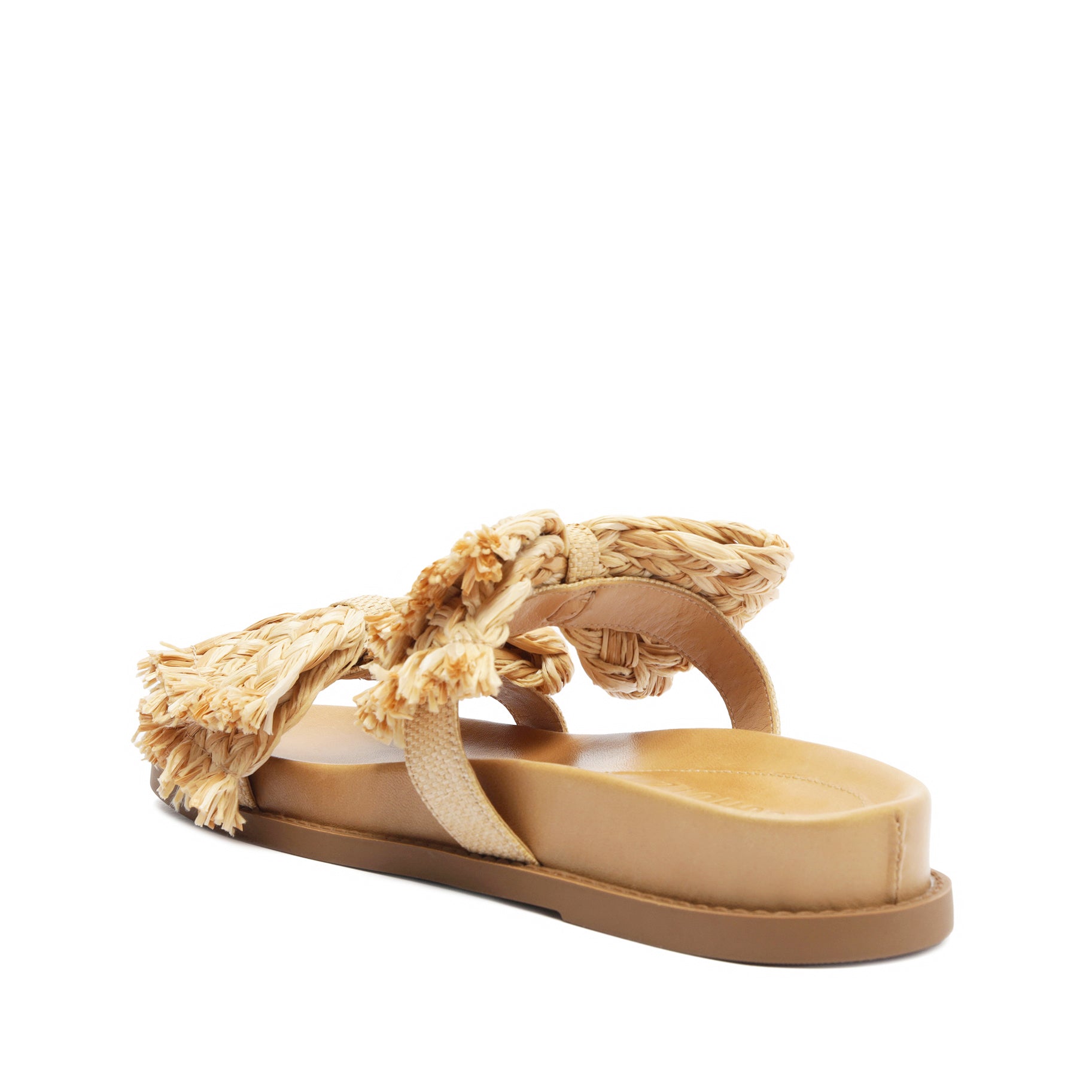 Lienne Sporty Straw Sandal Flats High Summer 24    - Schutz Shoes