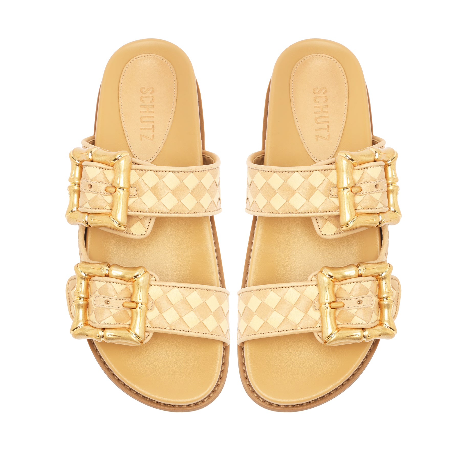 Enola Sporty Woven Leather Sandal Sandals Summer 24    - Schutz Shoes