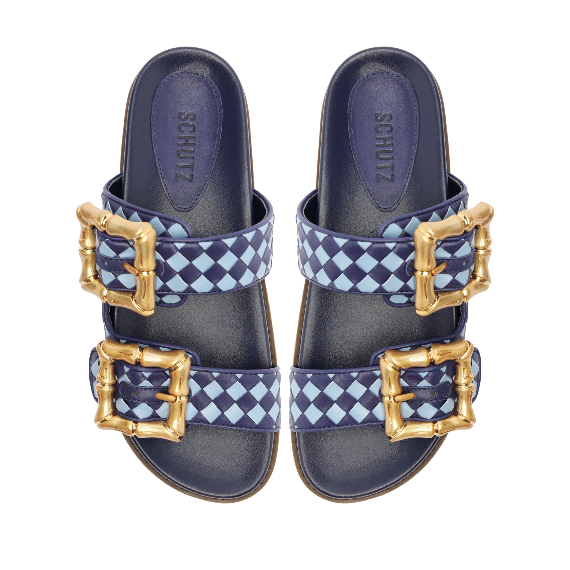 Enola Sporty Woven Leather Sandal Summer 24 - Schutz Shoes