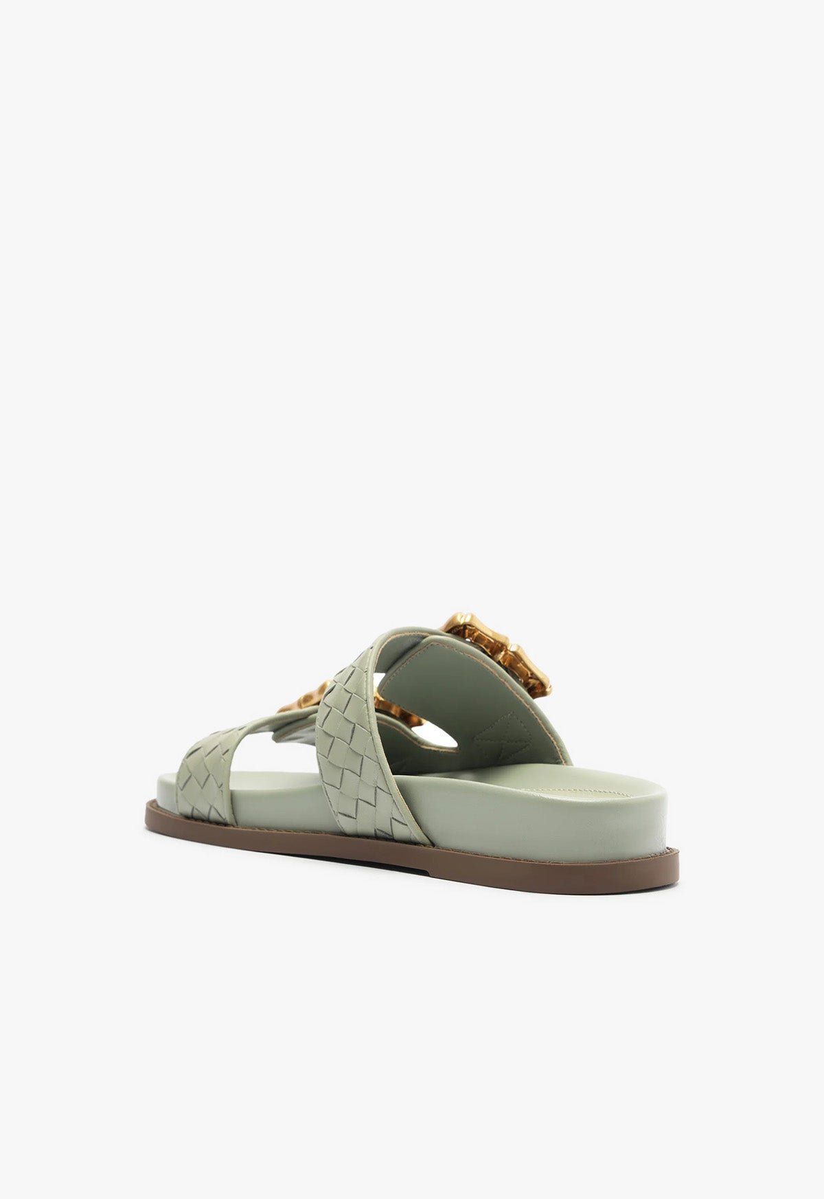 Enola Sporty Woven Leather Sandal Sandals Summer 24 - Schutz Shoes