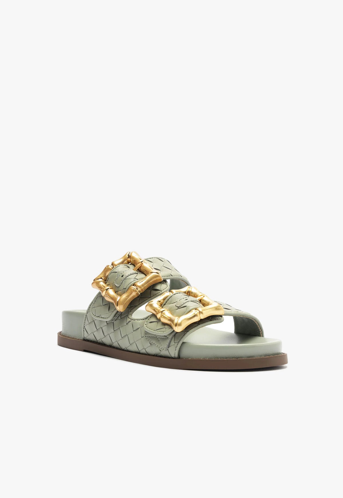 Enola Sporty Woven Leather Sandal Summer 24 - Schutz Shoes