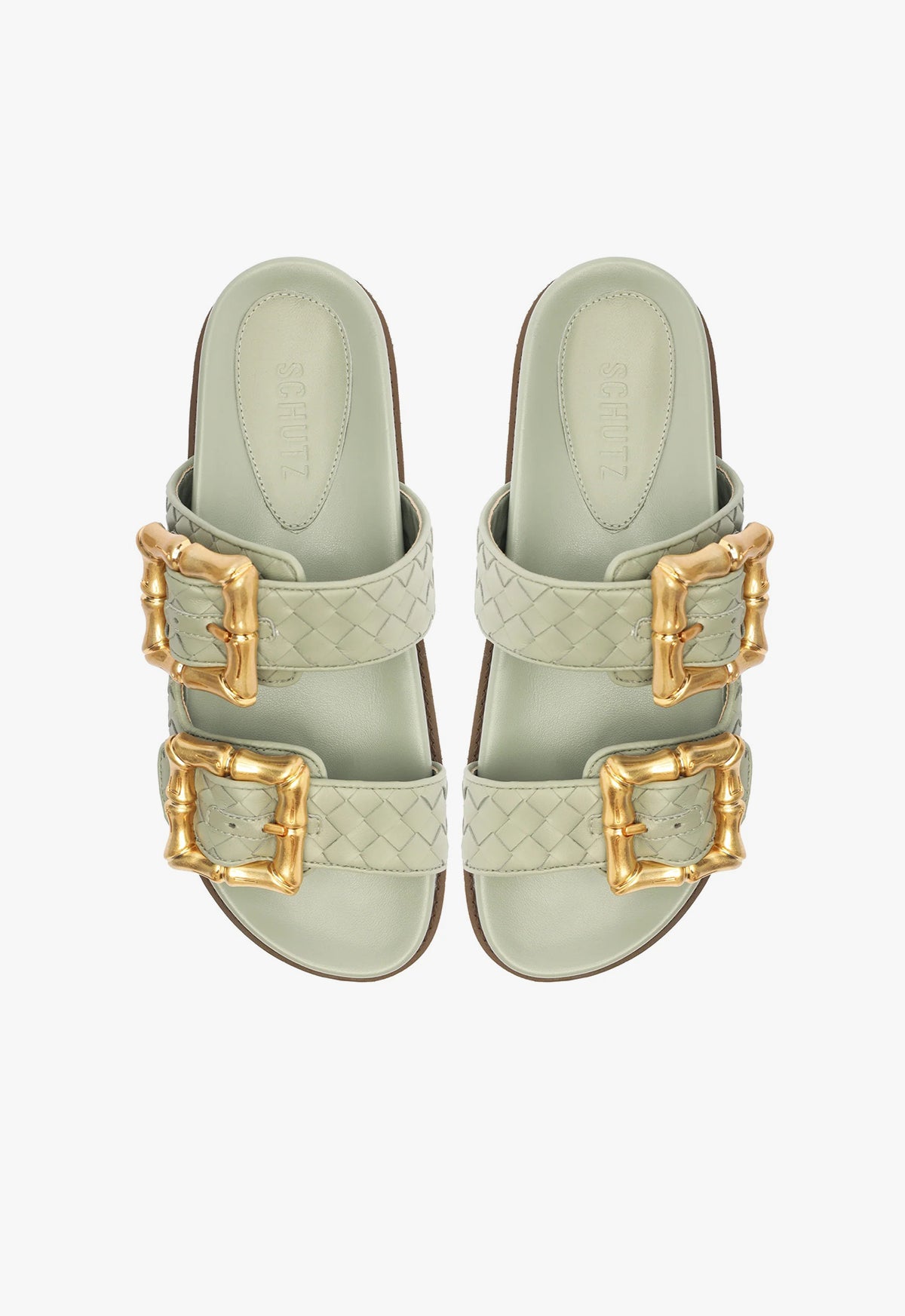 Enola Sporty Woven Leather Sandal Sandals Summer 24 - Schutz Shoes