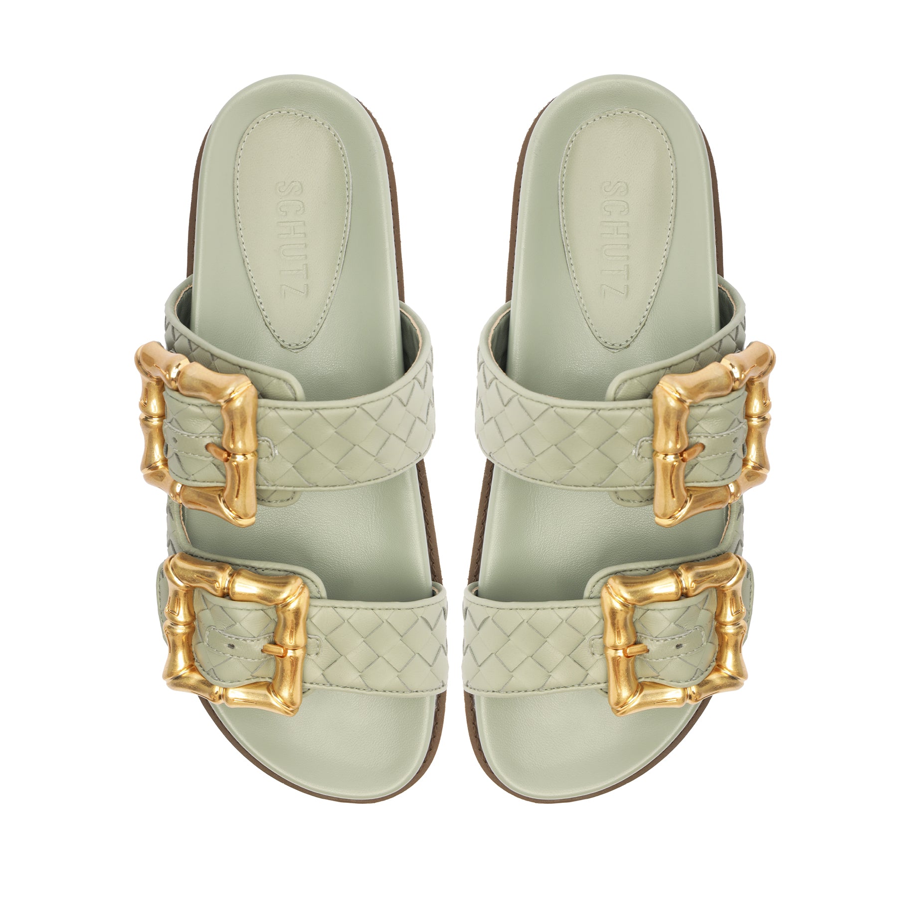 Enola Sporty Woven Leather Sandal Sandals Summer 24    - Schutz Shoes