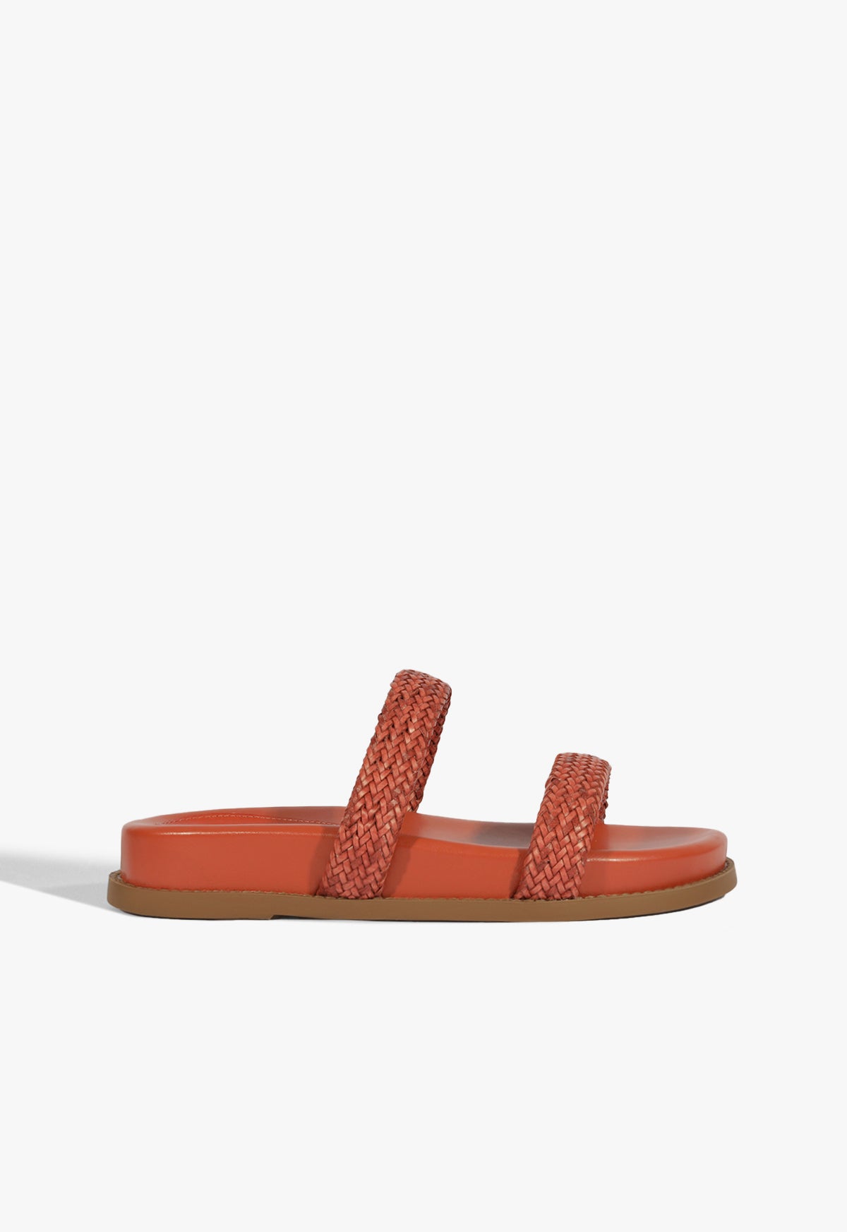 Ruby Sporty Sandal Flats Spring 25 5 Orange Synthetic - Schutz Shoes