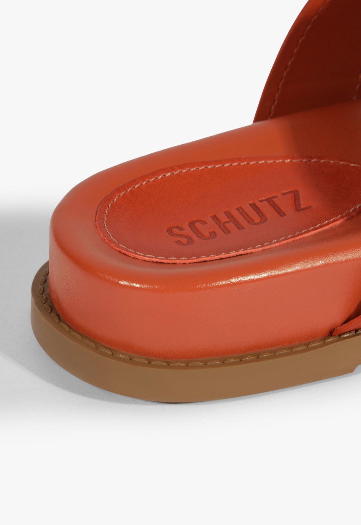 Olga Sporty Leather Sandal Flats Spring 25 - Schutz Shoes