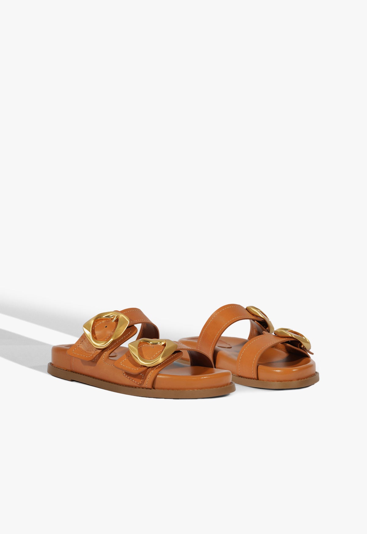 Olga Sporty Leather Sandal Flats Spring 25 - Schutz Shoes